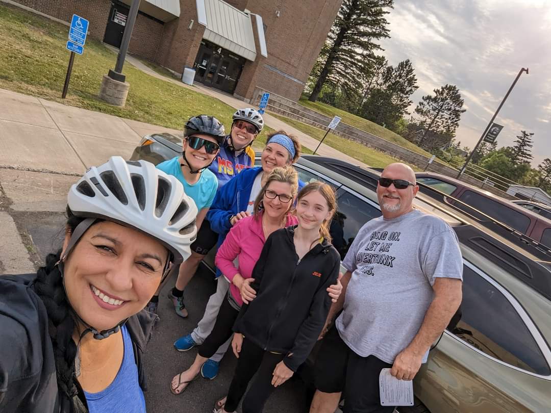 Group selfie before the ride